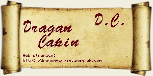 Dragan Ćapin vizit kartica